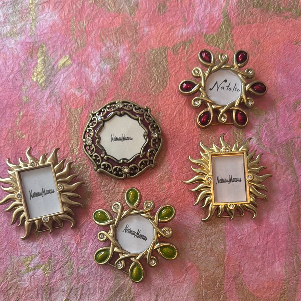Neiman Marcus Miniature Photo Frames Set